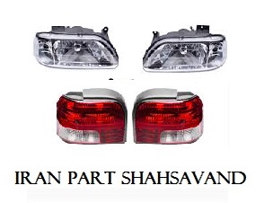 چراغ پراید131 جفت+خطر عقب 131 جفت شرکتی جنس پلی کربنات عالی با ضمانت