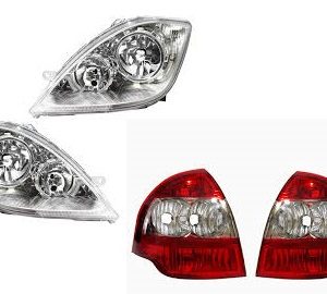 چراغ تیبا جفت+خطر عقب تیبا جفت شرکتی جنس پلی کربنات عالی با ضمانت